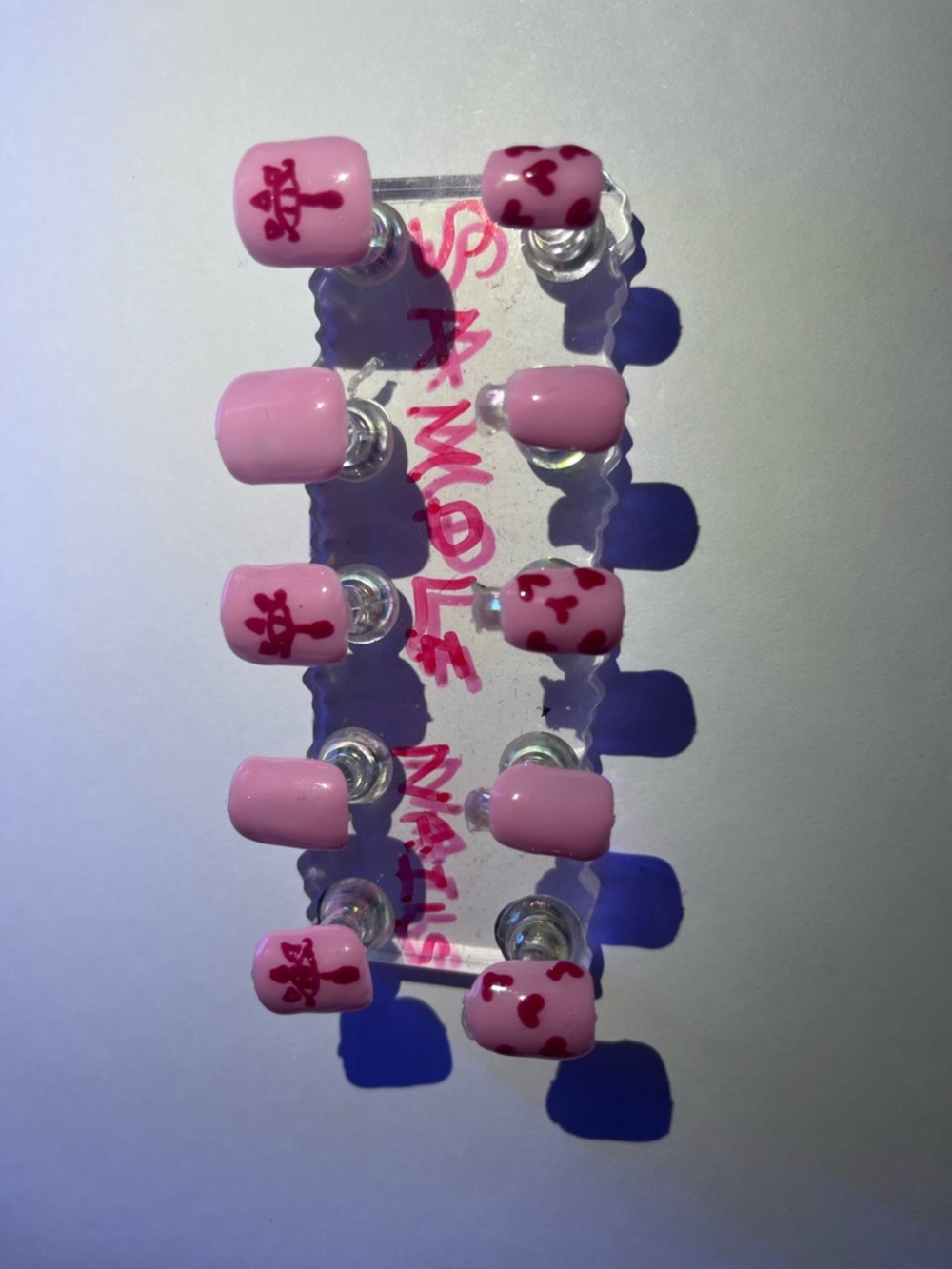 Pink  Press-On Nails Set